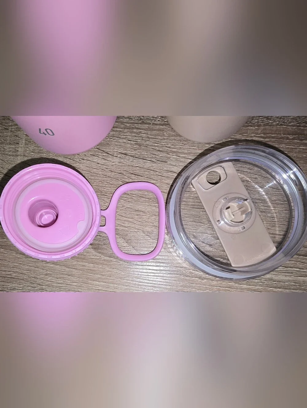 LOT of Stanley Tumbler Driftwood Tan & Takeya Bottle Pink 40 oz Stainless Steel - Picture 10 of 11